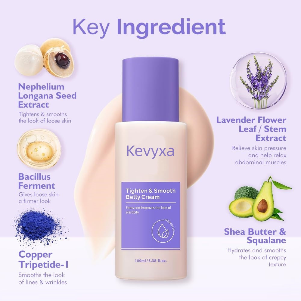 🎁Limited-time offer: Buy two, get one free✨ Kevyxa Tighten & Smooth Belly Firming Cream