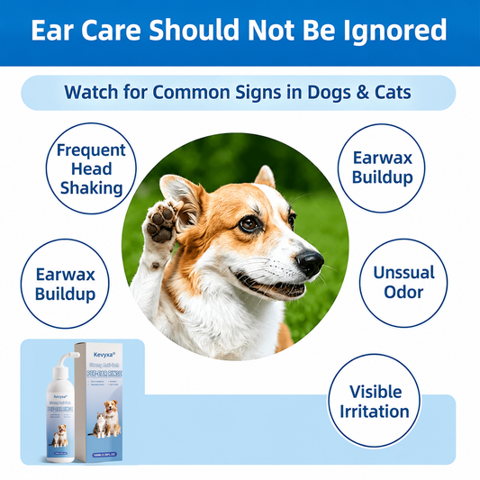 📢📢50% OFF !! 🐶🐱 Ear Cleaner, Relieves Itching in Dogs and Cats